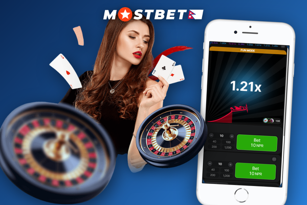 Mostbet Aviator app on mobile with NPR stake entered and green Bet button highlighted