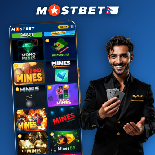 Mostbet Mines 5x5 grid with green gems revealed and a growing multiplier