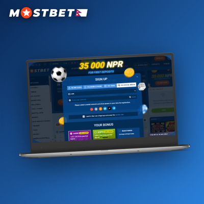 Mostbet one-click sign-up tile with lightning bolt icon for instant account creation