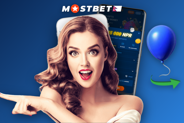 Mostbet register login dashboard showing NPR balance and 2FA prompt for Nepal users